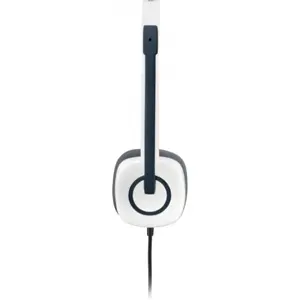 Auscultador headset stereo com microfone 180° e controlos no cabo - 2 jacks 3.5mm - Branco