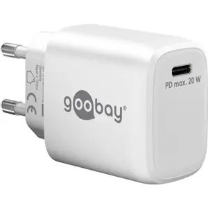 Carregador GaN 1×USB-C PD (20W) - Branco