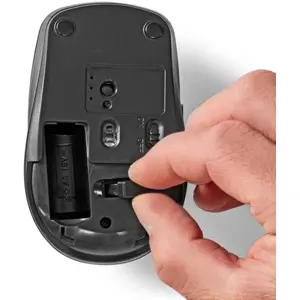 Ratón óptico 800/1000/1600 DPI inalámbrico Wireless 6 botones con scroll - negro