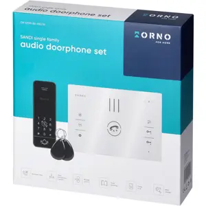 Campainha com intercomunicador e controlo de acesso (2 fios) via PIN / RFID