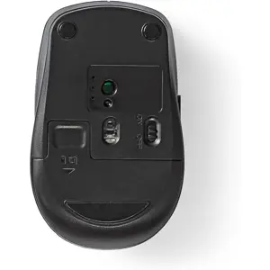 Ratón óptico 800/1000/1600 DPI inalámbrico Wireless 6 botones con scroll - negro