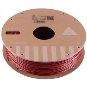 Rolo de filamento de impressão 3D em PLA de 1.75mm - Vermelho GLITTER - 1000g