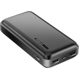 Powerbank 20.000mAh 12W (USB-C + USB) - Negro