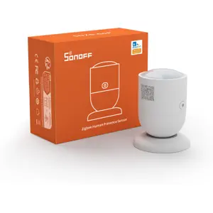 Sensor de presença humana inteligente Zigbee c/ radar de micro-ondas 5.8GHz + sensor de luz