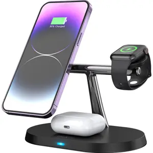 Estação de carregamento Wireless 3-em-1 15W para dispositivos Apple (MagSafe)