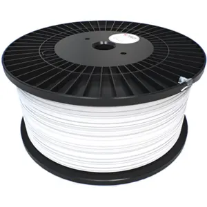 Rolo de filamento de impressão 3D em PETG de 1.75mm - Branco - 8Kg
