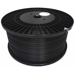 Rolo de filamento de impressão 3D em PLA de 1.75mm - Preto - 8Kg