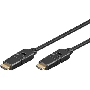 Cabo HDMI 2.0 (4K/60Hz) c/ fichas rotativas 360° macho «» macho - 3m