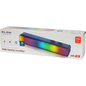 Barra de sonido Sound-Bar 2x3W RGB para PC (Jack 3.5mm) - 380x80x70mm