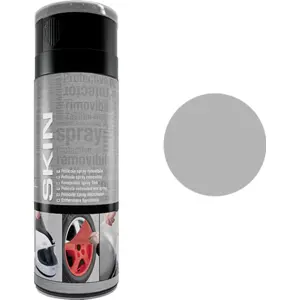 Spray de pintura removible (tipo vinilo) - Aluminio [RAL9006] - 400ml