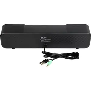 Coluna Sound-Bar 2x3W RGB para PC (Jack 3.5mm) - 320x65x70mm