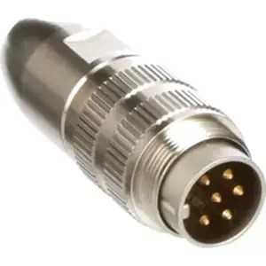 Ficha M16 macho 6 pinos para cabo 5A 250V IP68 Lumberg -  0332 06