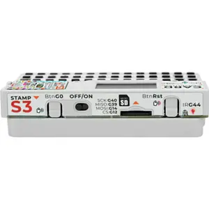 Mini computador portátil com StampS3, bateria, teclado e display de 1.14''