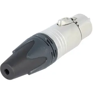 Ficha Cannon (XLR) fêmea 3 pinos para soldar cabo