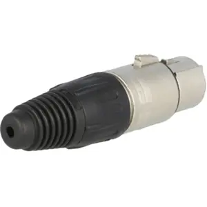 Ficha Cannon (XLR) 4 pinos fêmea para soldar em cabo