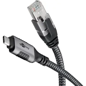 Cabo adaptador de rede Ethernet Gigabit RJ45 ⇿ USB-C 3.1 - 1.5m