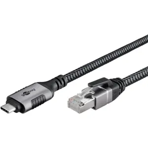 Cabo adaptador de rede Ethernet Gigabit RJ45 ⇿ USB-C 3.1 - 1.5m