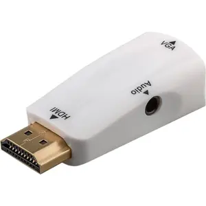 Conversor HDMI macho ➝ VGA hembra + audio con cable jack3.5mm ST - compacto