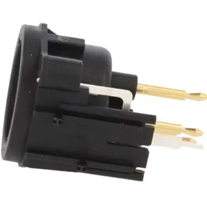 Ficha Cannon (XLR) 3 pinos macho para painel