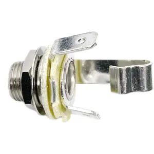 Ficha Jack 6.35 MONO Fêmea - de Painel s/interruptor