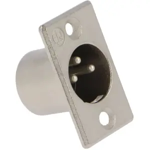 Ficha Cannon (XLR) 3 pines macho para panel