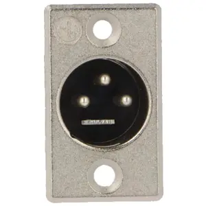 Ficha Cannon (XLR) 3 pines macho para panel