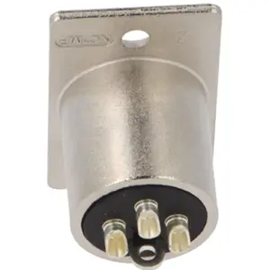 Ficha Cannon (XLR) 3 pines macho para panel