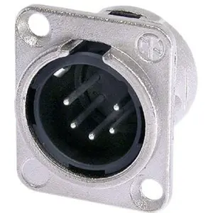 Ficha Cannon (XLR) 5 pinos macho para panel