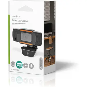 Webcam HD 1080p c/ microfone - Ligação USB