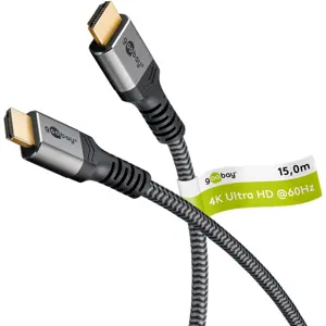 Cabo HDMI 2.0 (4K/60Hz) c/ revestimento têxtil macho «» macho - 15m