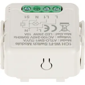 Módulo interruptor p/ iluminação LED 250W 10A inteligente WiFi (compatível c/ Tuya)