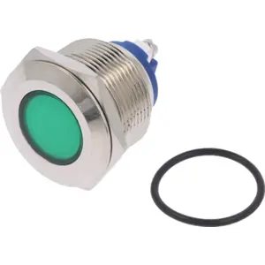 Indicador LED 24V Ø22mm - verde