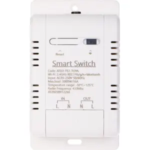 Interruptor inteligente WiFi com medição de temperatura