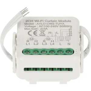 Módulo controlador inteligente WiFi doble para control de persianas eléctricas (compatible con Tuya)