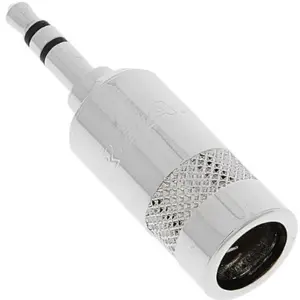 Ficha Jack 3.5mm STEREO macho metálica [cabo <8mm]