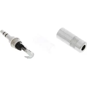 Ficha Jack 3.5mm STEREO macho metálica