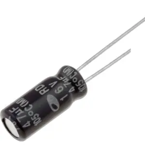 Condensador electrolítico 47uF 16V 105º Ø5x11mm