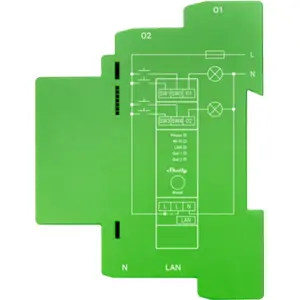 Módulo controlador Dimmer inteligente para calha DIN de 2 canais 2x200W