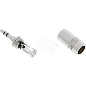 Ficha Jack 3.5mm STEREO macho metálica [cabo <8mm]