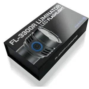 Lanterna profissional LED P9 3x10W (OSRAM) 3300lm recarregável 4000mAh USB-C - IPX4