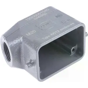 Funda para conector HDC (tamaño 6B) M20 90º