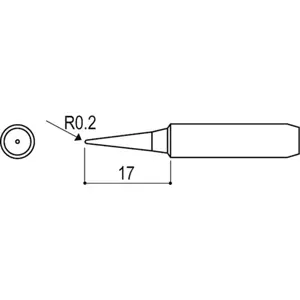 Punta de sustitución (0.2mm) p/ soldador
