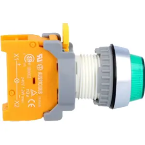 Sinalizador luminoso Ø22mm s/ lâmpada BA9S - verde
