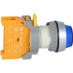 Sinalizador luminoso Ø22mm s/ lâmpada BA9S - azul