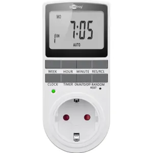 Tomada horária digital diária e semanal 3600W