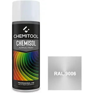 Spray Tinta Acrílica - Alumínio Alto Brilho (RAL9006) - 400ML