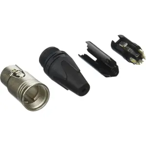 Ficha Cannon (XLR) 5 pinos fêmea para soldar em cabo