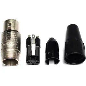 Ficha Cannon (XLR) fêmea 3 pinos para cabo