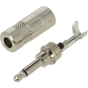Ficha Jack 3.5mm MONO macho metálica
