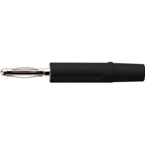 Ficha Banana 2mm macho 10A - de soldar - Preta